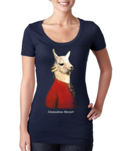 llamadeus scoop women's t-shirt